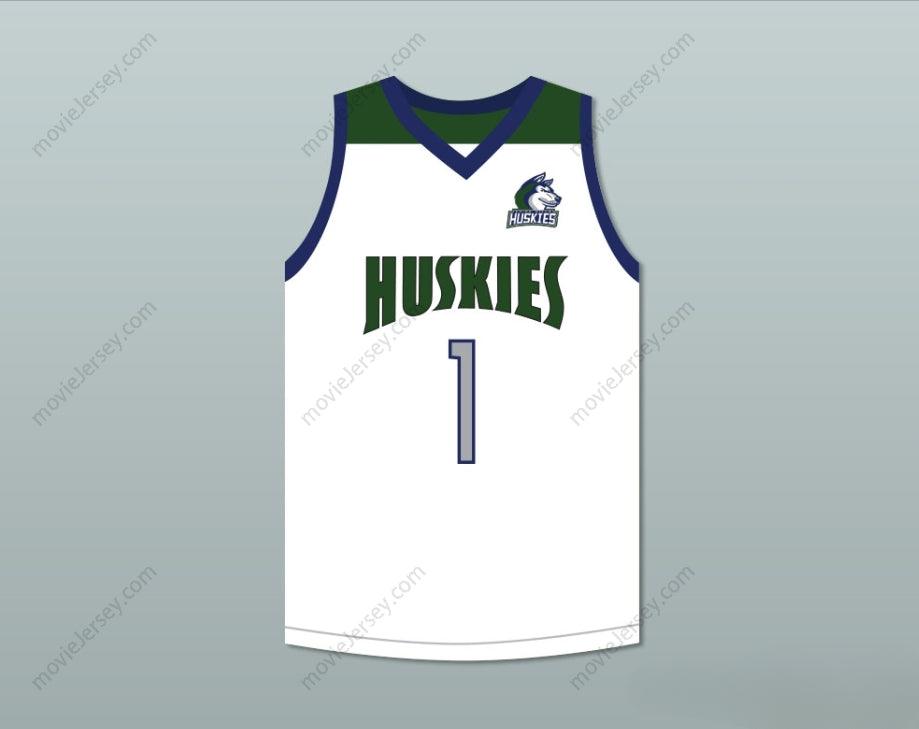 CAMISETA DE BALONCESTO BLANCA CHINO HILLS HUSKIES PERSONALIZADA CON CUALQUIER NOMBRE Y NÚMERO LAMELO BALL 1 CON PARCHE Y PESPUNTES Tallas S-6XL