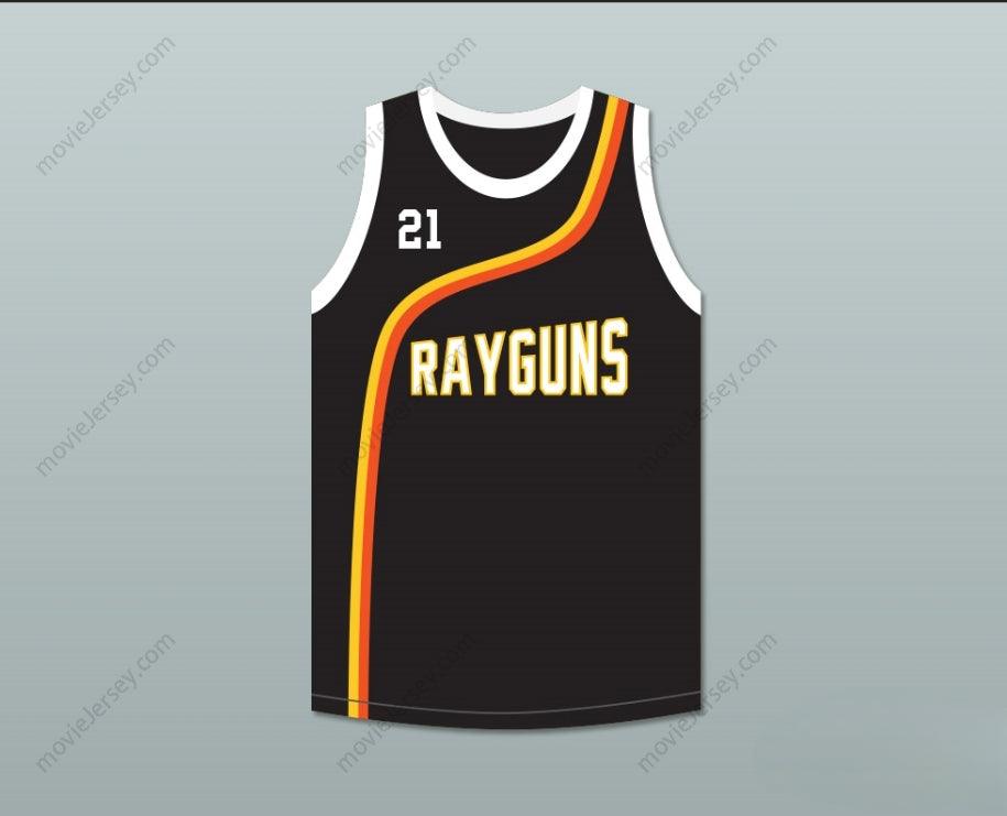 PERSONALIZA CUALQUIER Nombre Número TIM DUNCAN 21 ROSWELL RAYGUNS NEGRA CAMISETA DE BALONCESTO Cosida S-6XL