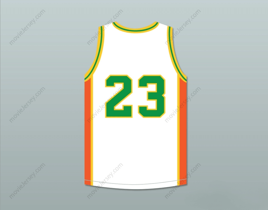 CAMISETA DE BALONCESTO BLANCA BORDADA DE LOS EAST COMPTON CLOVERS CON NOMBRE Y NÚMERO PERSONALIZADOS Tallas S-6XL