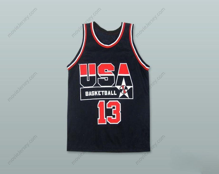 CAMISETA DE BALONCESTO PERSONALIZADA (cualquier nombre/número) SHAQUILLE O'NEAL 13 USA VISITANTE Cosida Tallas S-6XL