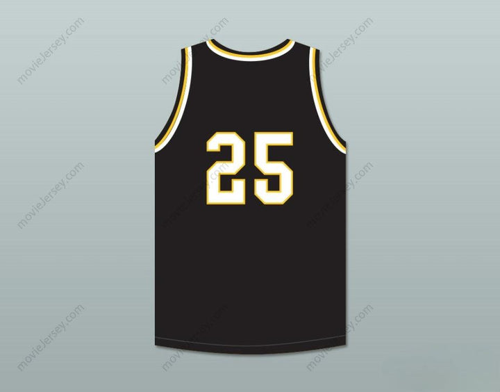 PERSONALIZA Cualquier Nombre Número DWYANE WADE 25 HAROLD L. RICHARDS HIGH SCHOOL BULLDOGS CAMISETA DE BALONCESTO NEGRA 1 Parte Superior Cosida S-6XL