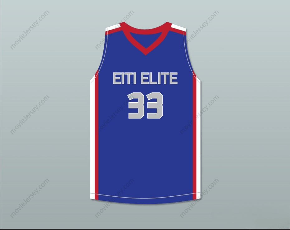CAMISETA DE BALONCESTO AZUL ELITE AAU TACKO FALL 33 CUALQUIER Nombre Número PERSONALIZADA Cada 1 Enseña 1 Cosido doble S-6XL