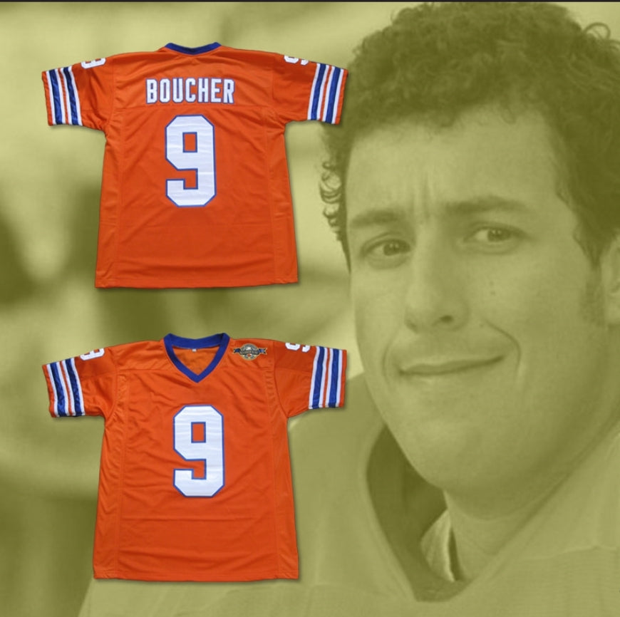 Custom Bobby Boucher 9 Mud Dogs The Waterboy Football Jersey