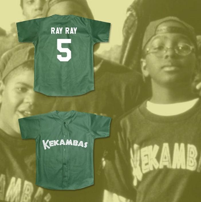 Camiseta de béisbol personalizada RAYMOND 'RAY RAY' BENNET con cualquier nombre y número 5 KEKAMBAS HARDBALL VERDE OSCURO con costuras de alta calidad S-6XL