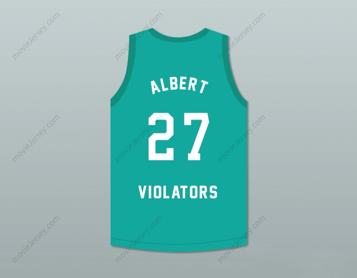 PERSONALIZA Cualquier Nombre Número STEVE ALBERT 27 CAMISETA DE BALONCESTO VIOLATORS 3er ANUAL ROCK N' JOCK B-BALL JAM 1993 Costura Superior S-6XL