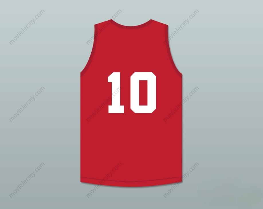 PERSONALIZA Cualquier Nombre Número TROY BOLTON 10 EAST HIGH SCHOOL WILDCATS ROJA JERSEY DE BALONCESTO DE ENTRENAMIENTO Cosida S-6XL