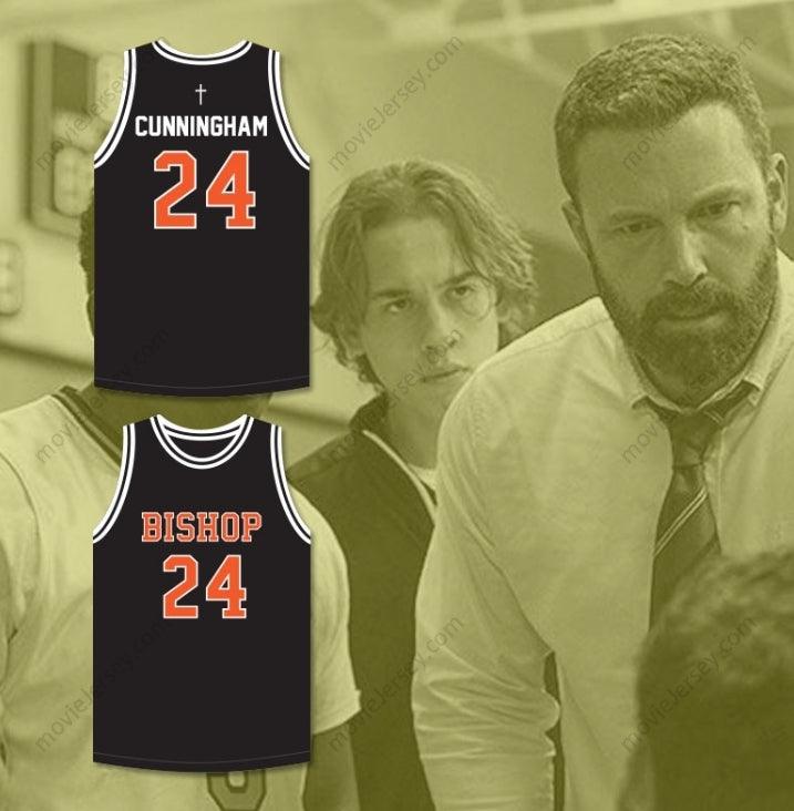 PERSONALIZADA Cualquier Nombre Número JACK CUNNINGHAM 24 BISHOP HAYES TIGERS NEGRO BALONCESTO JERSEY LA PARTE TRASERA Cosido S-6XL