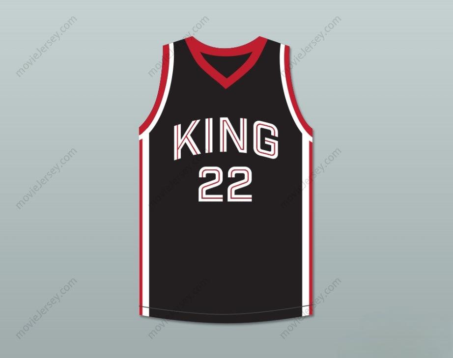 CUSTOM ANY Name Number KAWHI LEONARD 22 MARTIN LUTHER KING HIGH SCHOOL  BLACK BASKETBALL JERSEY 12 Top Stitched S-6XL