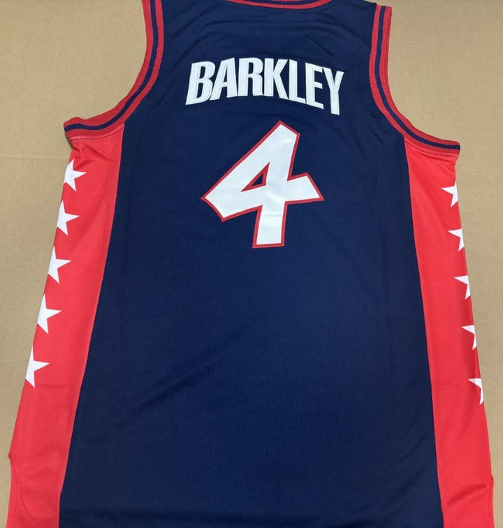 CAMISETA DE BALONCESTO DE VISITANTE CHARLES BARKLEY 4 USA 1996 TALLAS S-XL