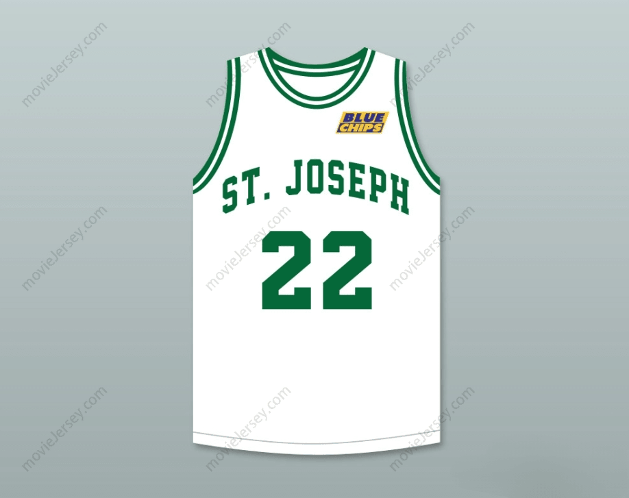 CUSTOM ANY Name Number ANFERNEE HARDAWAY BUTCH MCRAE 22 ST JOSEPH HIGH SCHOOL WHITE BASKETBALL JERSEY WITH BLUE CHIPS PATCH Top Stitched S-6XL