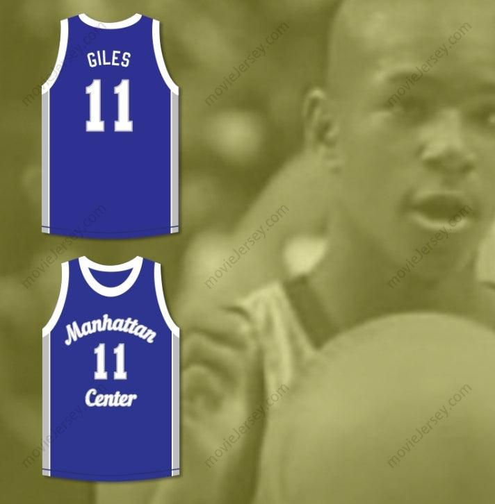 PERSONALIZA Cualquier Nombre Número RAPPER CAMERON GILES 11 CENTRO RAMS AZUL BALONCESTO JERSEY con costuras superiores S-6XL