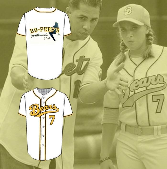 Personalizado Cualquier Nombre Número SAMMI KANE KRAFT AMANDA WHURLITZER 7 MALAS NOTICIAS OSOS CAMISETA DE BÉISBOL BO-PEEPS Costura Superior S-6XL