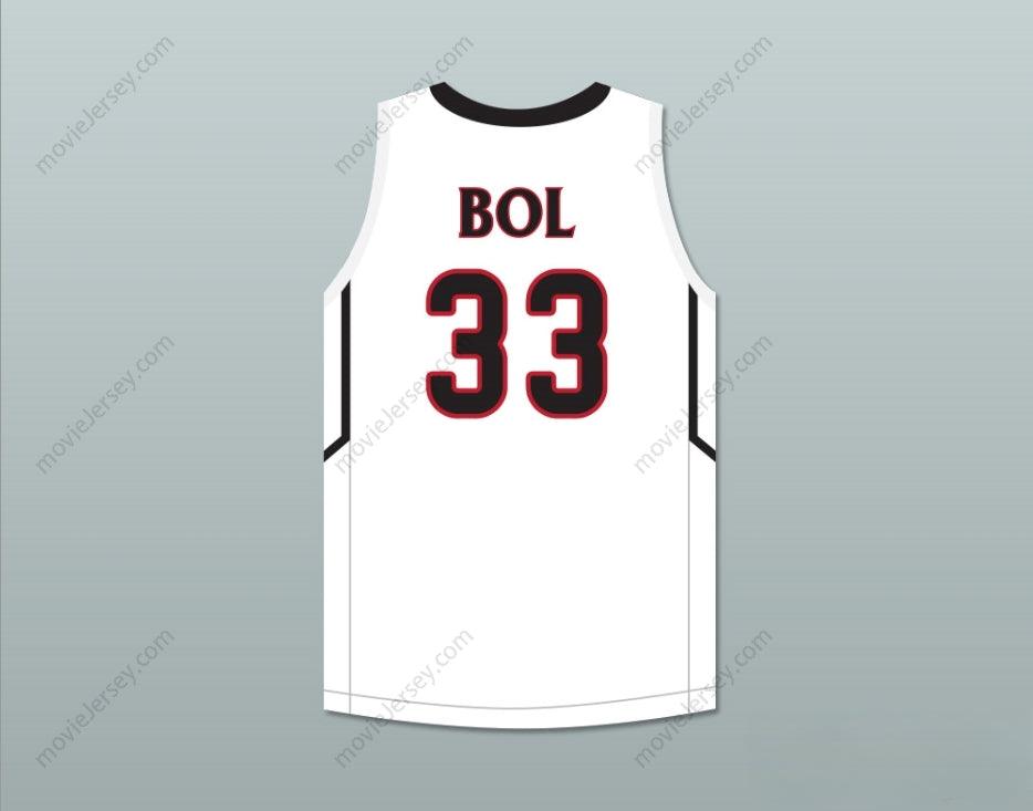 PERSONALIZA Cualquier Nombre Número BOL BOL 33 CAMISETA DE BALONCESTO BLANCA PREP 2 Costuras dobles S-6XL
