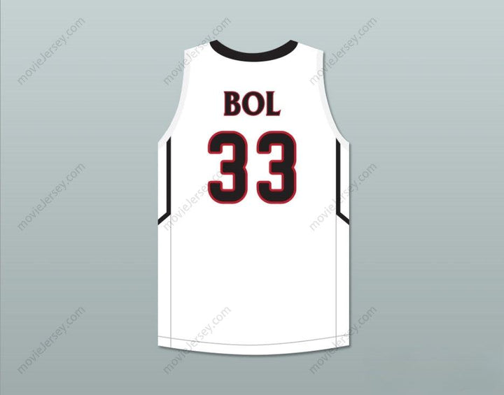 PERSONALIZA Cualquier Nombre Número BOL BOL 33 CAMISETA DE BALONCESTO BLANCA PREP 2 Costuras dobles S-6XL