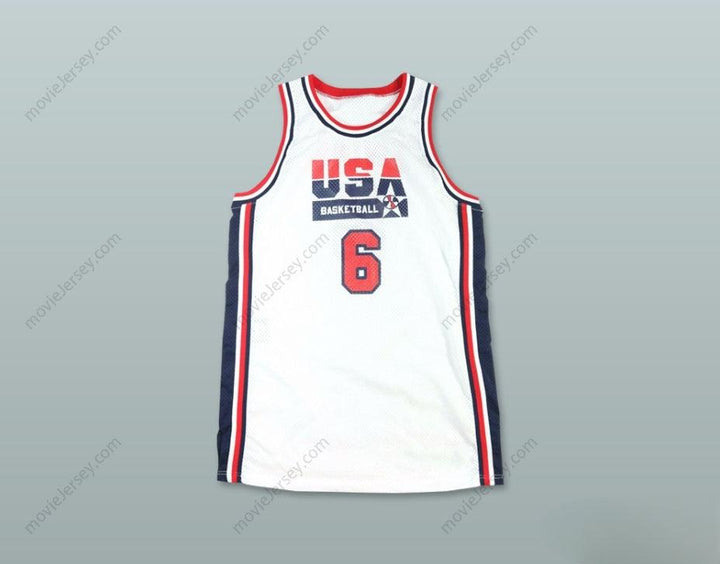 CAMISETA DE BALONCESTO LOCAL DE EE. UU. DE PATRICK EWING, NÚMERO 6, AÑO 1992, PERSONALIZABLE CON CUALQUIER NOMBRE Y NÚMERO, Tallas S-6XL