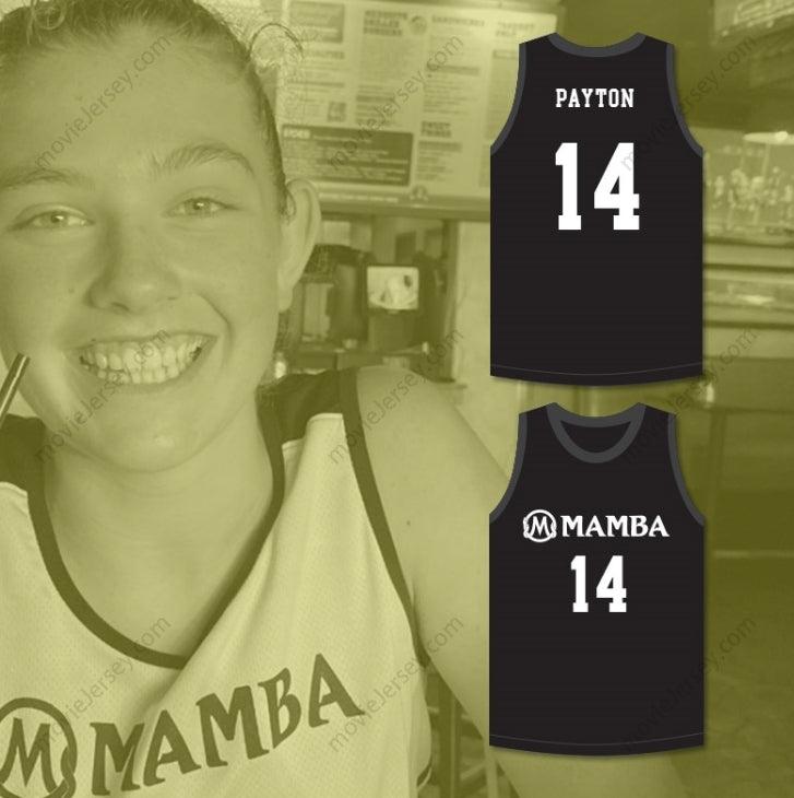 PERSONALIZAR Cualquier Nombre Número PAYTON 14 MAMBA BALLERS NEGRA CAMISETA BALONCESTO Cosido S-6XL