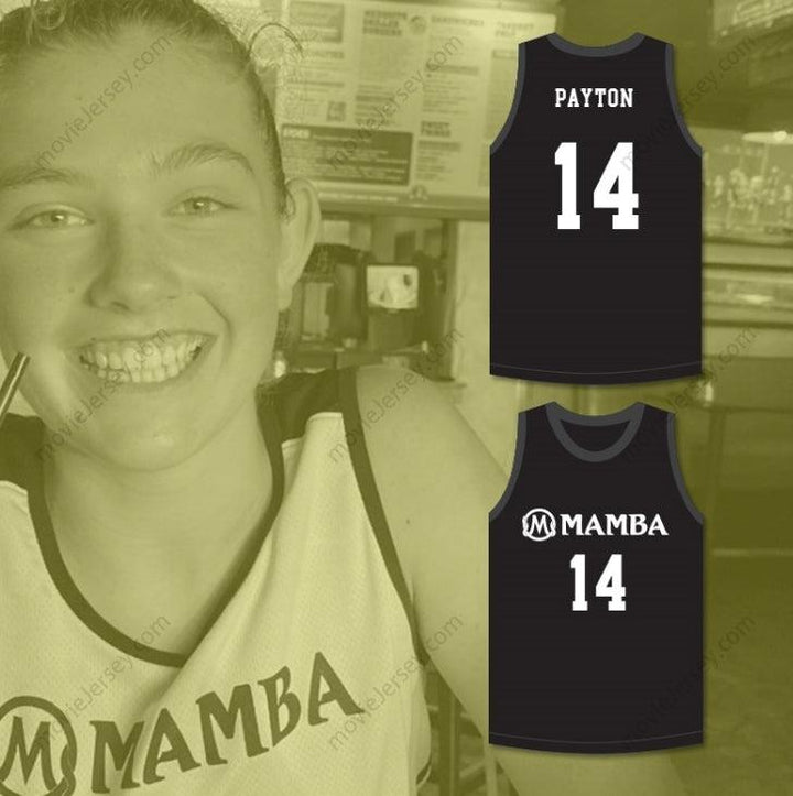 PERSONALIZAR Cualquier Nombre Número PAYTON 14 MAMBA BALLERS NEGRA CAMISETA BALONCESTO Cosido S-6XL