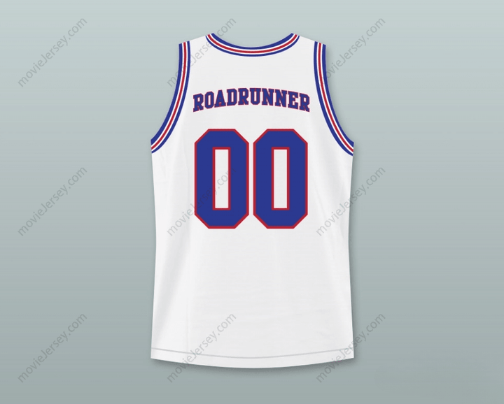 CAMISETA DE BALONCESTO PERSONALIZADA CON CUALQUIER Nombre y Número ROADRUNNER 00 TUNE SQUAD CON PARCHE DE SPACE JAM Confección Superior S-6XL