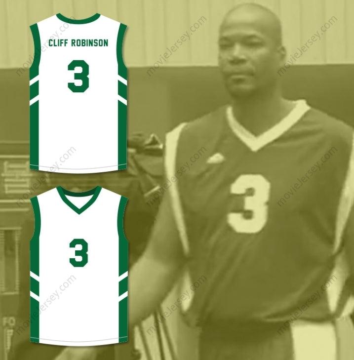 PERSONALIZA Cualquier Nombre Número CLIFF ROBINSON 3 CAMISETA DE BALONCESTO BLANCA BIG BANG DE DENNIS RODMAN EN PIONYANG Cosida Tallas S-6XL
