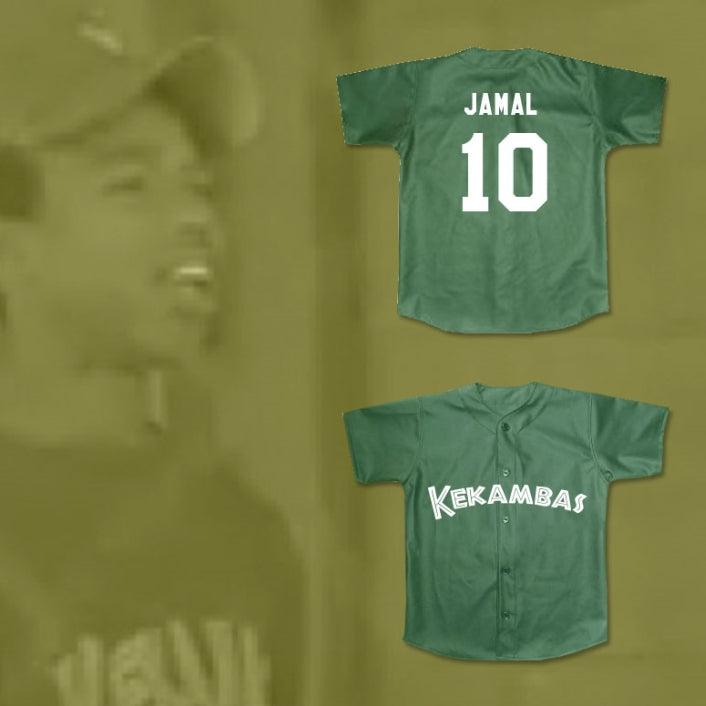 Personalizado Cualquier Nombre Número JAMAL 10 KEKAMBAS CAMISETA BÉISBOL HARDBALL VERDE OSCURO Cosido S-6XL