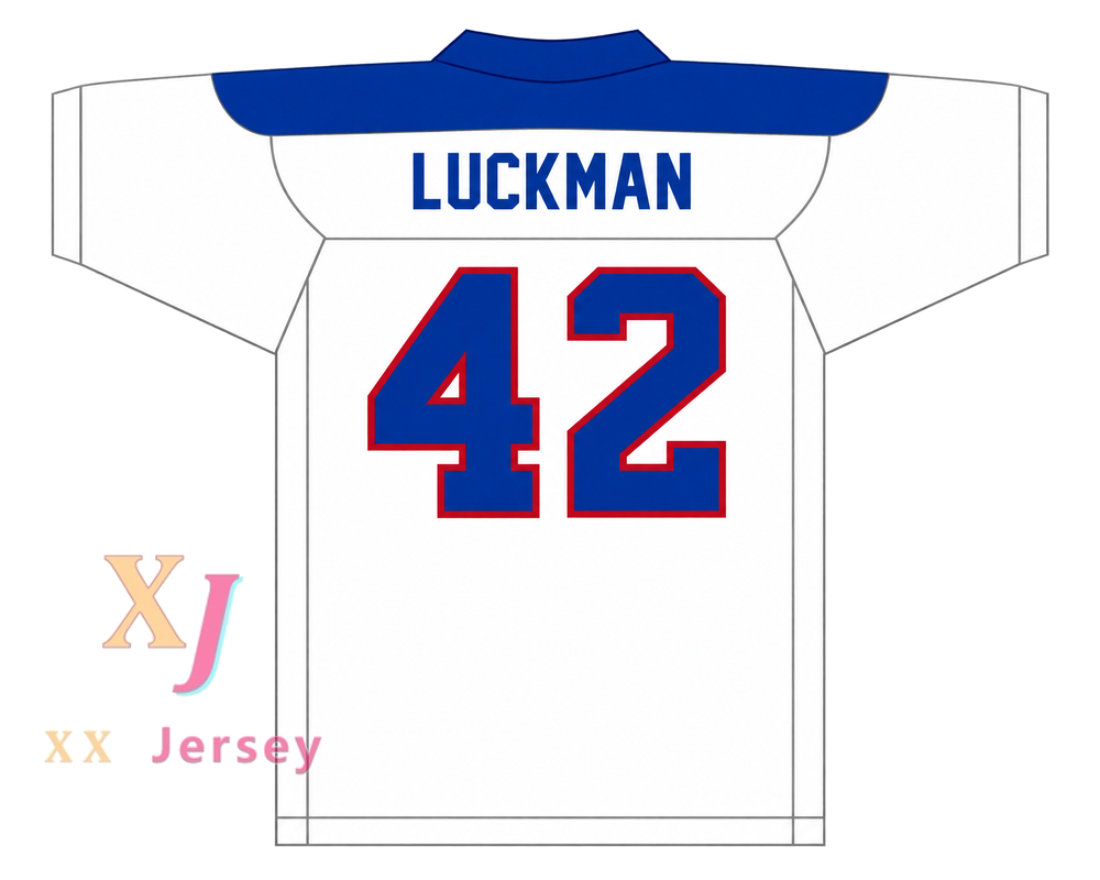 Custom Sid Luckman 42 Erasmus Hall High School Football Jersey