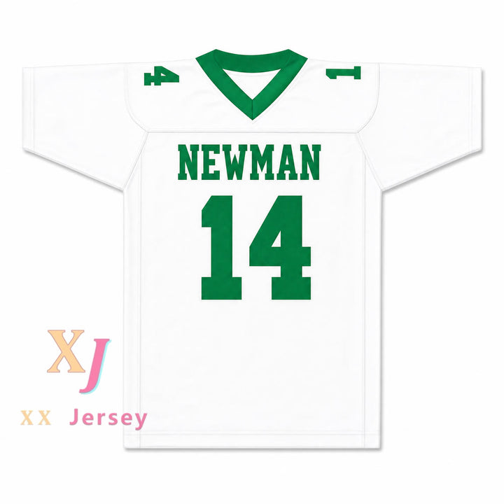CAMISETA DE FÚTBOL BLANCA DE LA ESCUELA SECUNDARIA ELI MANNING 14 ISIDORE NEWMAN, VERSIÓN COSIDA, Tallas S-6XL