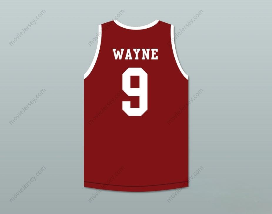 CAMISETA DE BALONCESTO MARRÓN DWAYNE WAYNE 9 HILLMAN COLLEGE CON PARCHE DE ÁGUILA, CUALQUIER Nombre y Número, Costura Superior S-6XL