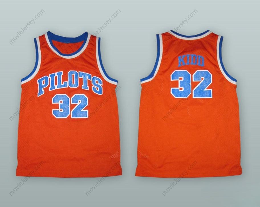 PERSONALIZA Cualquier Nombre Número JASON KIDD 32 PILOTS DE LA ESCUELA SECUNDARIA NOTRE DAME CAMISETA DE BALONCESTO NARANJA Parte Superior Cosida Tallas S-6XL