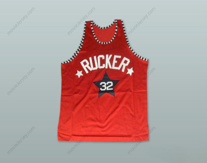 CAMISETA de BALONCESTO ROJA Personalizada CON CUALQUIER Nombre y Número 1975 RUCKER PARK NYC 32 Cosida S-6XL
