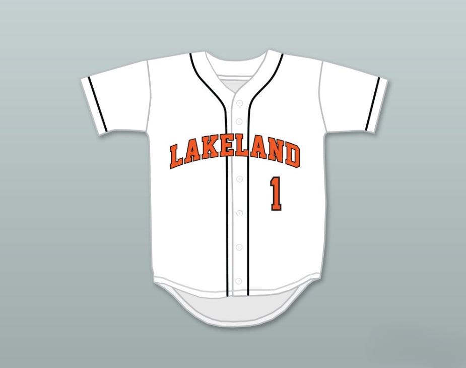 Custom Any Name Number CHRIS SALE 1  SENIOR HIGH SCHOOL DREADNAUGHTS WHITE BASEBALL JERSEY 2 Top Stitched S-6XL