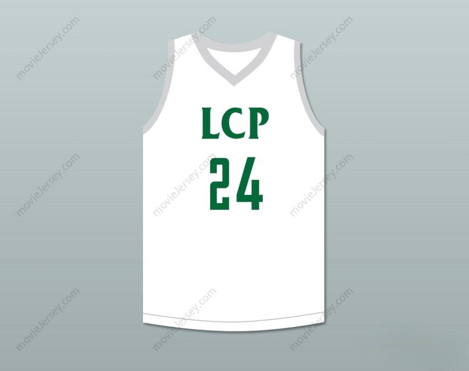 CAMISETA DE BALONCESTO BLANCA TACKO FALL 24 LIBERTY CHRISTIAN PREP LIONS PERSONALIZADA CON CUALQUIER NOMBRE Y NÚMERO, 2 Cosida, Tallas S-6XL