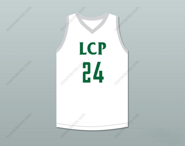 CAMISETA DE BALONCESTO BLANCA TACKO FALL 24 LIBERTY CHRISTIAN PREP LIONS PERSONALIZADA CON CUALQUIER NOMBRE Y NÚMERO, 2 Cosida, Tallas S-6XL