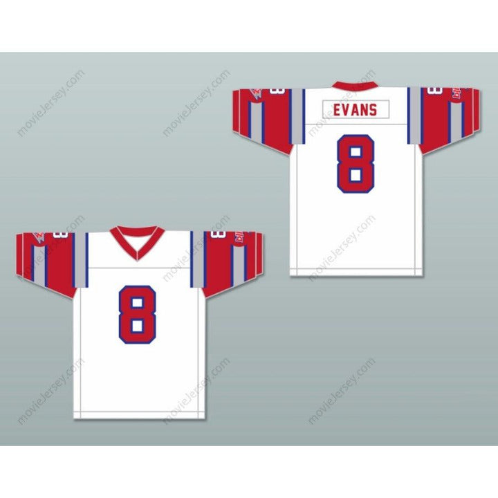 PERSONALIZA Cualquier Nombre Número 1984 USFL VINCE EVANS 8 CHICAGO BLITZ CAMISETA DE FÚTBOL AMERICANA DE VISITANTE BORDADA Tallas S-6XL