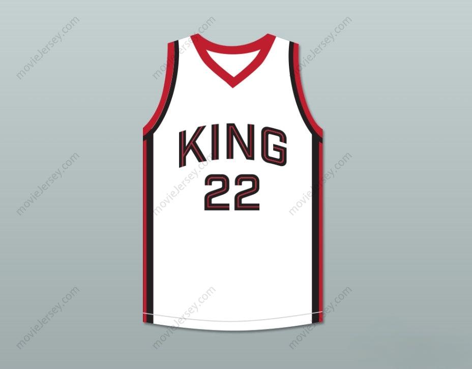 PERSONALIZA Cualquier Nombre Número KAWHI LEONARD 22 MARTIN LUTHER KING HIGH SCHOOL CAMISETA BLANCA DE BALONCESTO 8 Cosida S-6XL