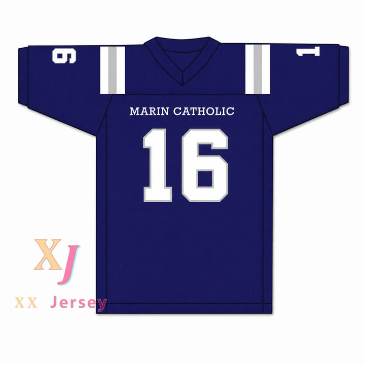 CUSTOM ANY Number JARED GOFF 16 MARIN CATHOLIC HIGH SCHOOL FOOTBALL JERSEY S-6XL