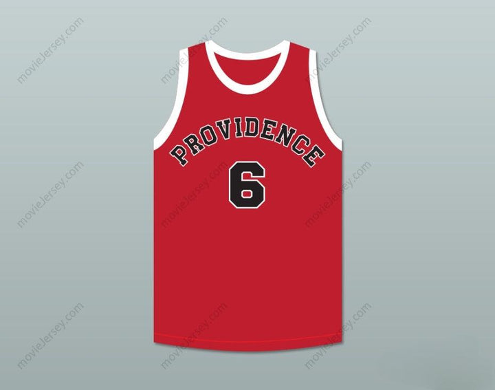 CAMISETA DE BALONCESTO ROJA DE LOS PROVIDENCE STEAMROLLERS DE HANK BEENDERS N.º 6, CUALQUIER NOMBRE Y NÚMERO PERSONALIZADO, 1ª CALIDAD COSIDA S-6XL