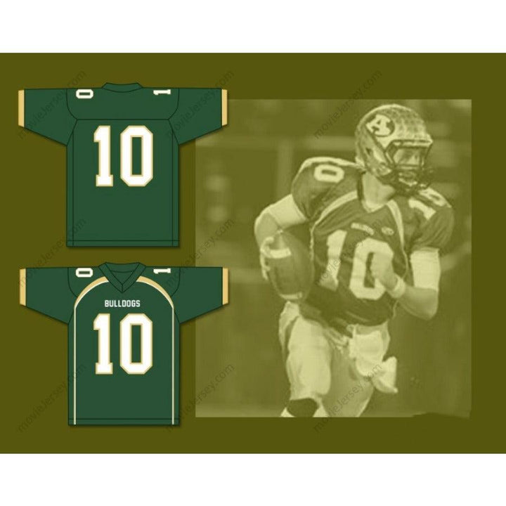 PERSONALIZA CUALQUIER Nombre Número JOE BURROW 10 ATHENS HIGH SCHOOL BULLDOGS Camiseta de fútbol Bordada Tallas S-6XL