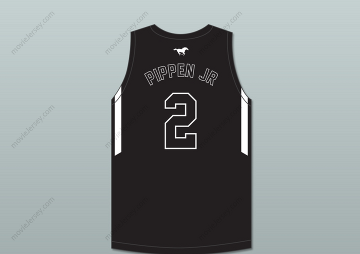 Custom Any Name Number Scotty Pippen Jr 2 Sierra Canyon School Trailblazers Black Basketball Jersey 2 Top Stitched S-6XL