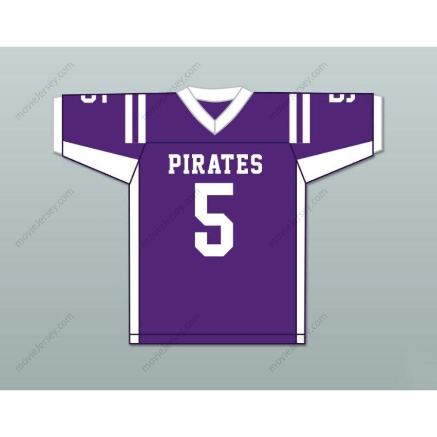 CUSTOM ANY Name Number LEO CHENAL 5 GRANTSBURG HIGH SCHOOL PIRATES Football Jersey Top Stitched S-6XL