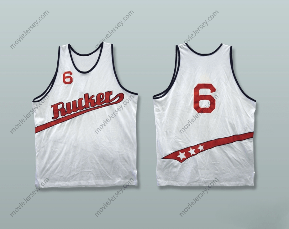 CUSTOM ANY Name Number 1977 RUCKER PARK 6 WHITE BASKETBALL JERSEY Top Stitched S-6XL