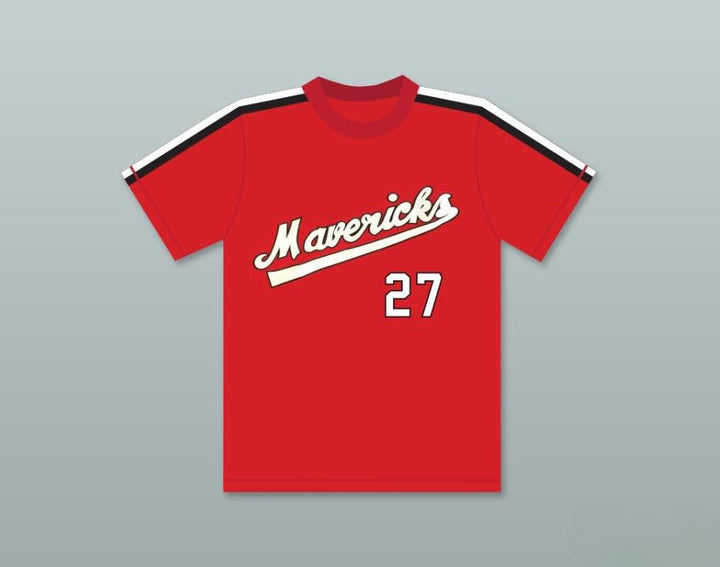 Camiseta de béisbol personalizada con cualquier nombre y número REGGIE THOMAS 27 LOS BASTARDOS GOLPEADOS DEL BÉISBOL Costura superior S-6XL