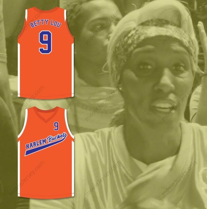 PERSONALIZA Cualquier Nombre Número BETTY LOU 9 HARLEM BUCKETS CAMISETA DE BALONCESTO UNCLE DREW Confección Superior S-6XL