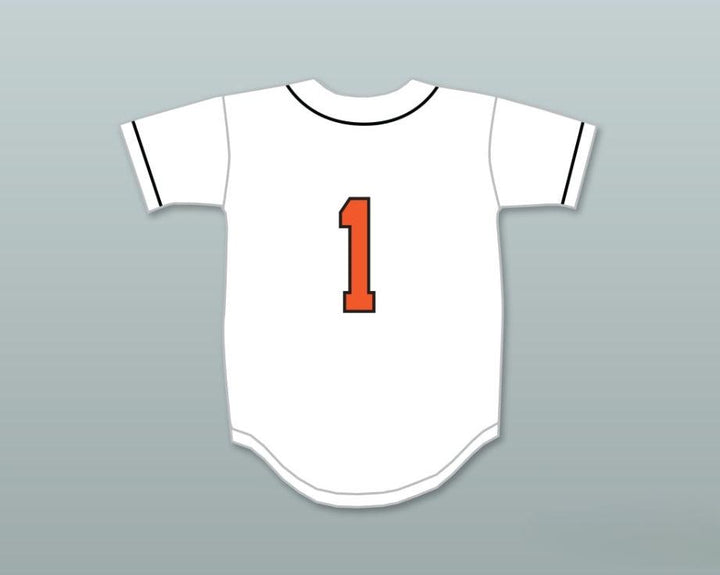 Camiseta de béisbol blanca personalizada con cualquier nombre y número CHRIS SALE 1 SENIOR HIGH SCHOOL DREADNAUGHTS, 1 cosido superior, tallas S-6XL