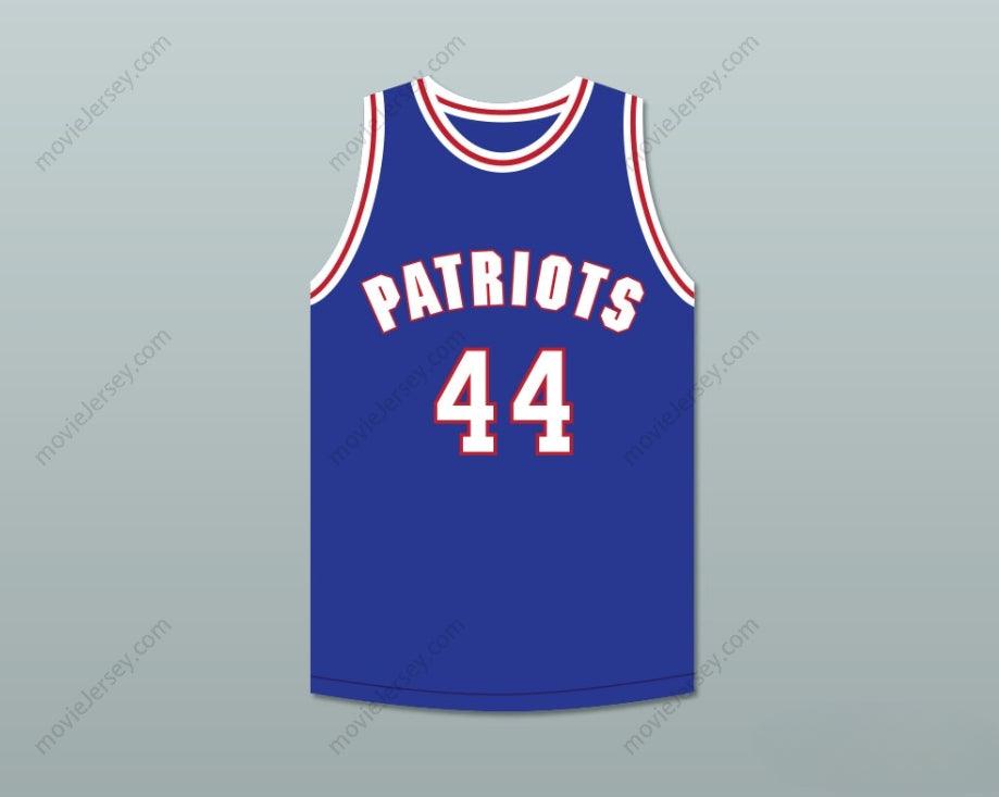 PERSONALIZADO Cualquier Nombre Número REGGIE REYNOLDS 44 WILL FOSTER HIGH SCHOOL PATRIOTS AZUL CAMISETA DE BALONCESTO LAS ZAPATILLAS ROJAS 1 Cosido Superior S-6XL
