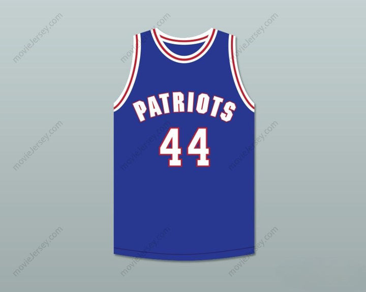 PERSONALIZADO Cualquier Nombre Número REGGIE REYNOLDS 44 WILL FOSTER HIGH SCHOOL PATRIOTS AZUL CAMISETA DE BALONCESTO LAS ZAPATILLAS ROJAS 1 Cosido Superior S-6XL