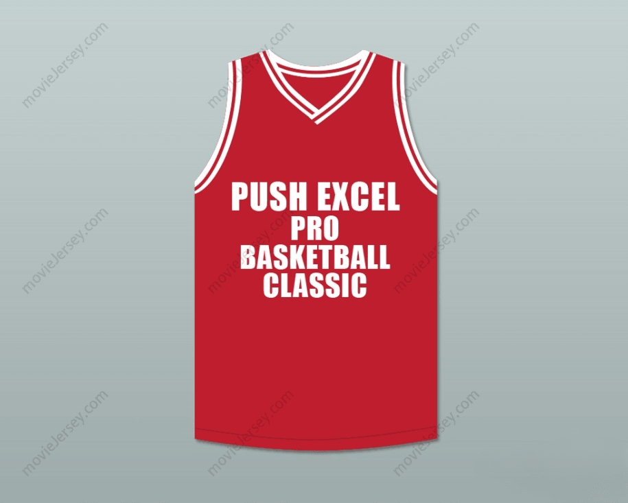 PERSONALIZA CUALQUIER Nombre Número TERRY CUMMINGS 34 PUSH EXCEL PRO BALONCESTO CLÁSICO CAMISETA ROJA 1988 EVENTO BENÉFICO Costuras de primera S-6XL