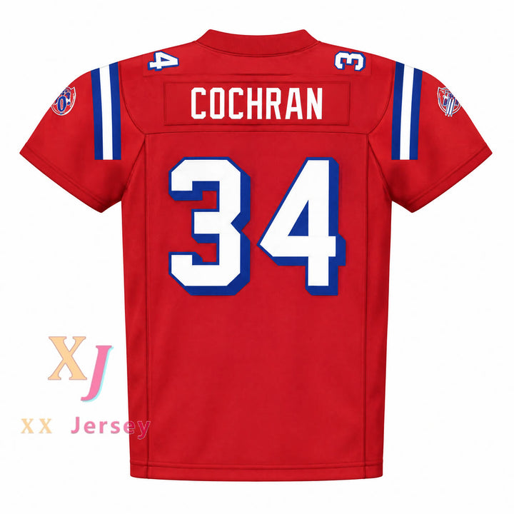 PERSONALIZA Cualquier Nombre Número WALTER COCHRAN 34 WASHINGTON SENTINELS HOME Camiseta Fútbol Cosida S-6XL
