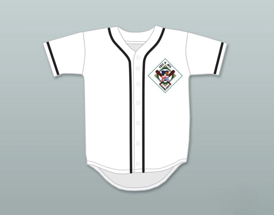 Camiseta de béisbol personalizada con cualquier nombre y número KIP WINGER 6 SALAMANDERS 1ST ANNUAL ROCK N' JOCK DIAMOND DERBY 1990 con pespunte en tallas S-6XL