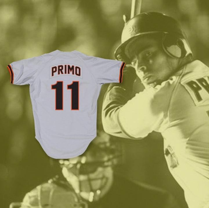 Camiseta de béisbol personalizada con cualquier nombre y número JUAN PRIMO 11 GRIS, bordada, tallas S-6XL