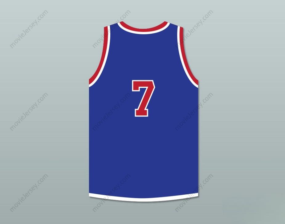 CUSTOM ANY Name Number LUSIA HARRIS 7 USA BLUE BASKETBALL JERSEY 1 Top Stitched S-6XL